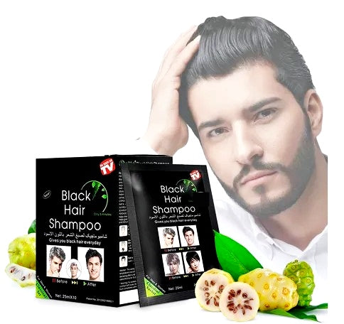 Shampoo Cubre Canas Color Negro
