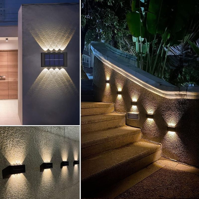 🌞 LÁMPARA SOLAR DE PARED X2 DE 10 BOMBILLOS