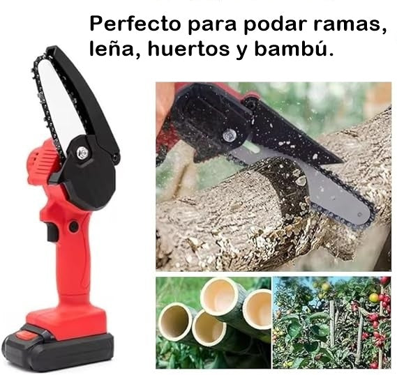🌲Motosierra Portátil 48V con 2 Baterías + Maletín Profesional 🌲