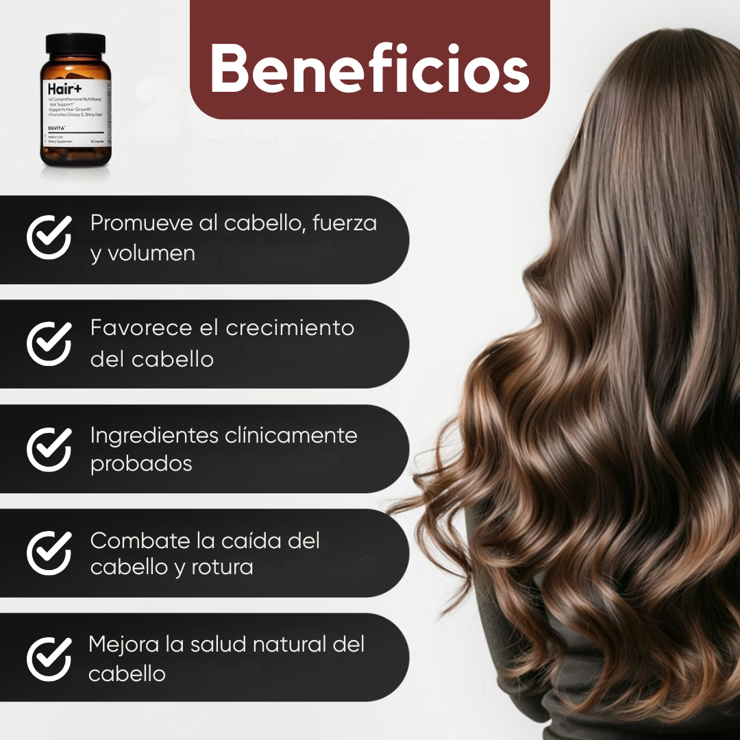 Hair Suplemento Para El Cabello – Fortalece, Nutre y Hace Crecer Tu Cabello