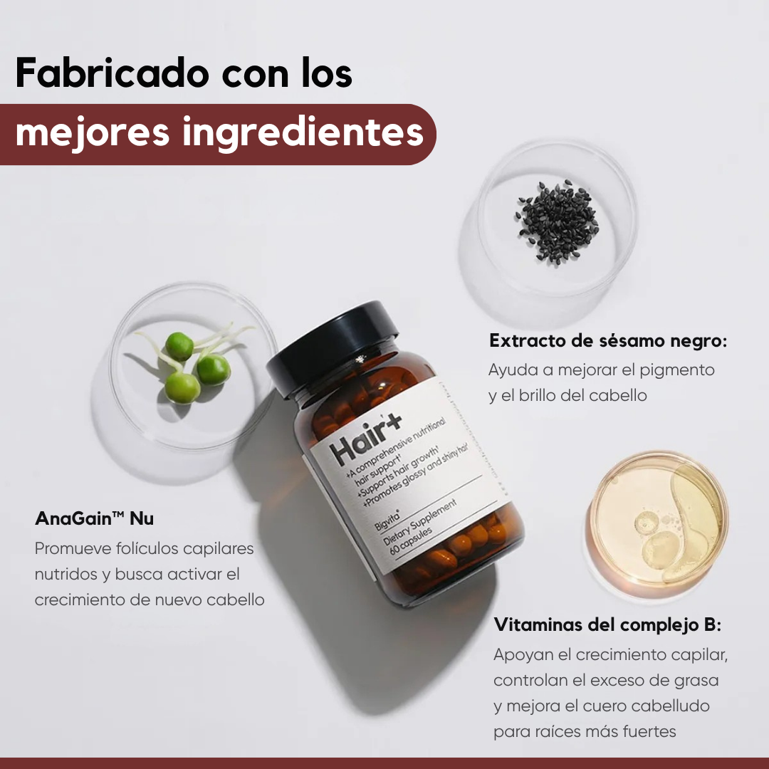 Hair Suplemento Para El Cabello – Fortalece, Nutre y Hace Crecer Tu Cabello