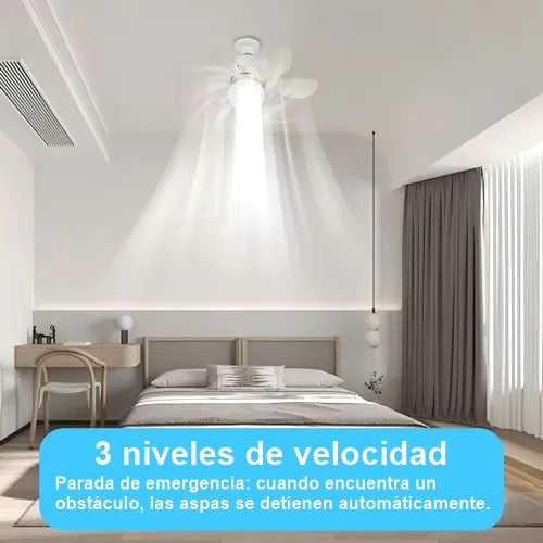 🌬️💡 Ventilador de Techo con Luz LED